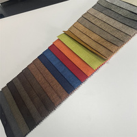 100% Polyester lin lin tissu imperméable Textile de maison tissé canapé tapisserie d'ameublement et rideau tissu Style uni