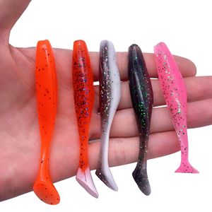 Lushazer Silicone Headless T-Tail Topwater Leurres pour Marlin Pike & <span class=keywords><strong>Cod</strong></span>-Pêche sur glace 9cm/5.5g 2 couleurs Soft Bait Hookless - Product Image 2