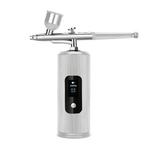Kit de Compresor de Aerógrafo Inalámbrico Recargable Portátil con Pantalla LED, Pistola de Pulverización para Arte de Uñas, Pintura y Tatuajes, Aerógrafos Recargables - Product Image 2