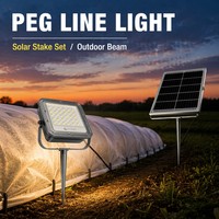 Lampu Keamanan Tenaga Surya Super Terang 200W SMD2835 Aluminium Sensor Gerak Luar Ruangan LED Flood Light IP66 Garansi 3 Tahun untuk Taman