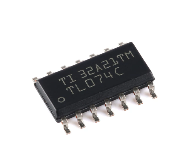 TL074CDR Quad JFET Input Operational Amplifier Op Amp Audio Signal Conditioning SOIC-14