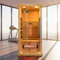 Sauna à tube en céramique de qualité supérieure infrarouge lointain sauna pour 1 personne à l'intérieur avec spa pour personnes en bonne santé