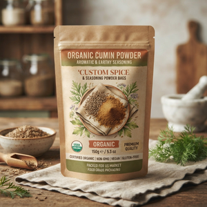 Sachet d'emballage pour épices imprimé sur mesure 4oz 8oz 16oz, qualité alimentaire, refermable, en Mylar, pochette verticale, fabrication OEM directe usine, pour assaisonnements - Product Image 2