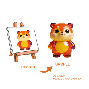 Figurine de chat Garfield jaune en PVC 3D miniature, édition limitée, personnalisée par un designer, jouet de dessin animé, produit en PVC personnalisé professionnel - Product Image 4