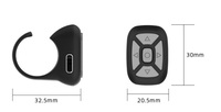 Télécommande vocale intelligente pour téléviseur LED avec Bluetooth, piles AAA, ABS/Silicone pour la prise de vue sans fil de selfies et de courtes vidéos