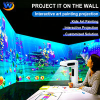 AR Magic Painting Dibujo Escáner Proyección de pared Proyección interactiva Juegos de pared Juegos interactivos de interior para niños Parque infantil