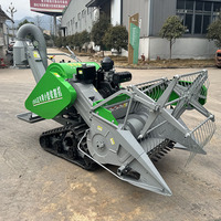 Mini Moissonneuse-batteuse automatisée pour riz et blé, à moteur diesel, sur chenilles, pour usage agricole