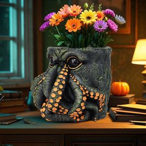 Vase en résine <span class=keywords><strong>de</strong></span> style artisanal décoratif avec <span class=keywords><strong>tentacule</strong></span> <span class=keywords><strong>de</strong></span> monstre, calmar et Davy Jones pour la décoration intérieure unique - Product Image 2