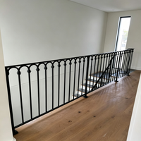Escalier en colimaçon moderne en fer forgé, garde-corps d'escalier, balustrade de balcon, fabricant sur mesure en fer forgé