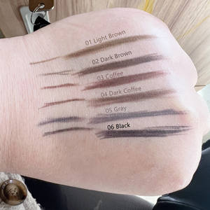 Lápiz <span class=keywords><strong>de</strong></span> Cejas Vegano al por Mayor, Personalizado, Resistente al Agua y al Sudor, Color Negro y Marrón, Doble Punta con Cepillo para Cejas - Product Image 6