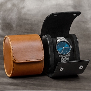 Boîte de rangement pour montres spirale, style rétro, en cuir, petite et portable, luxe, en promotion - Product Image 5