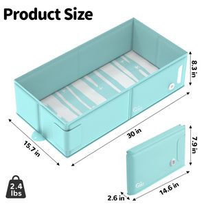 Bañera Plegable para Bebés Bella's Friends, Bañera Portátil Cuadrada Grande de PVC para Bebés de 0 a 12 Meses - Product Image 5