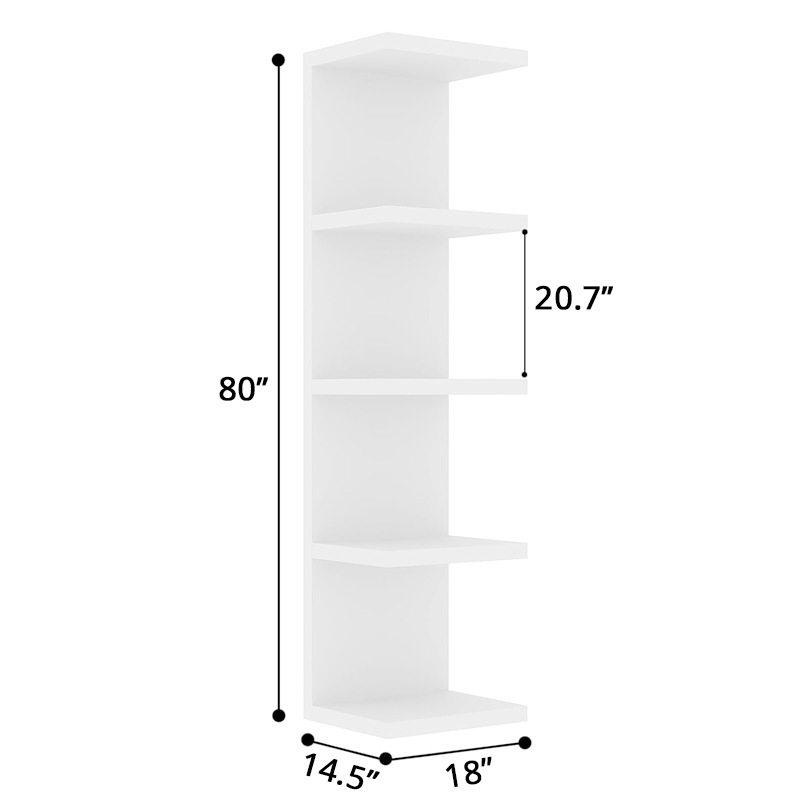 Cadre flottant de type B, blanc, 5 couches