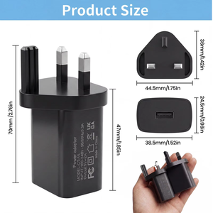 HYTO 5V 2A 10W USB Plug Adapter <strong>UK</strong> USB Charger Plug 100-240V Input USB Power Plug For Mobile Phone - Product Image 2