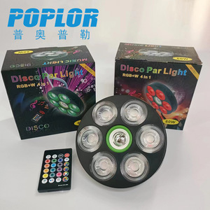ไฟดิสโก้ Poplor 60W RGBW 4 in 1 ไฟเวที LED พร้อมรีโมทคอนโทรล - Product Image 4