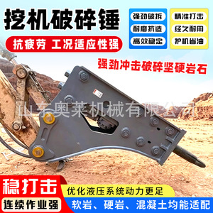 Brise-roche hydraulique pour excavatrice 45 60 120 pour la rupture de roche - Product Image 5