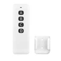 Télécommande sans fil ultra-mince avec support de base contrôleur de porte de garage interrupteur à distance led télécommande sans fil universelle