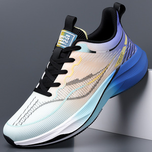Zapatillas de correr de malla para hombre, ligeras, transpirables, deportivas de verano, cómodas, informales, calzado deportivo - Product Image 3