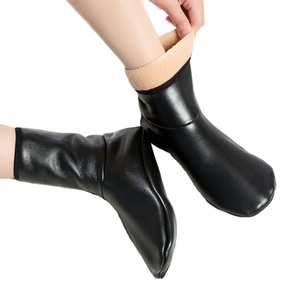 Calcetines de piel sintética de alta calidad, cálidos y casuales, ideales para la oración musulmana, para usar en pisos y alfombras en invierno. - Product Image 1