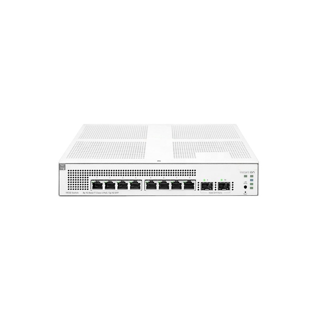 For Aruba JL685A Instant on 1930 8G Class4 PoE 2SFP 124W 8 Ports 10/100/1000Mbps Stackable Server Switch