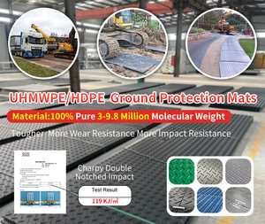 Heavy-Duty HDPE tấm nhựa cắt và đúc dịch vụ <span class=keywords><strong>uhmwpe</strong></span> mặt đất bảo vệ thảm cho bùn và đất bảo vệ - Product Image 6