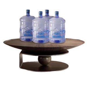 Italian Minimalist Round Coffee <b>Table</b> <b>Wood</b> <b>Top</b> Modern Design Living Room Furniture - Product Image 2