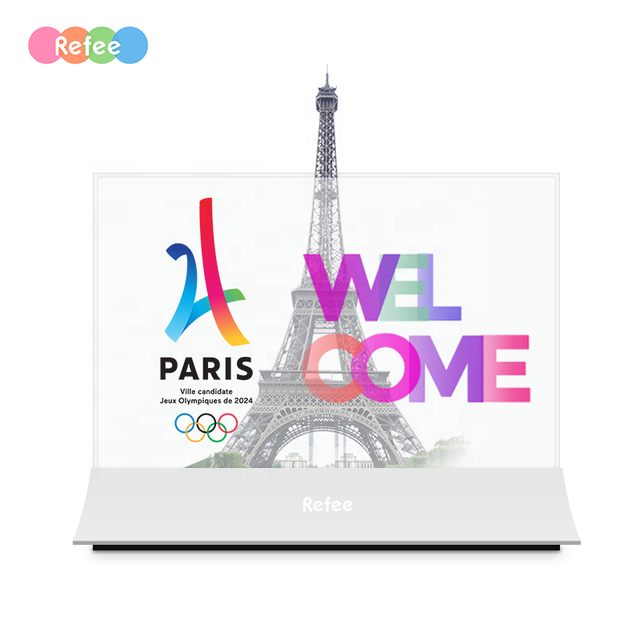 Refee 55 Inch Oled Transparent Android Advertising Screen Transparent Screen Display Oled