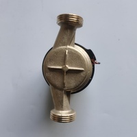 Medidor de agua de chorro único de cuerpo de latón para suministro de agua municipal, duradero, fiable, aprobado por EN 14154, medidor de agua fría residencial