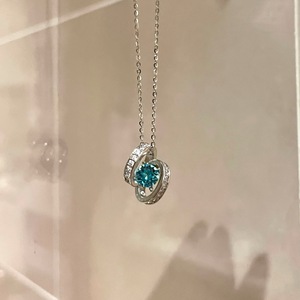 Collier pendentif en argent pur S925 de style minimaliste avec nœud perlé et chaîne claviculaire, cadeau de luxe pour filles - Product Image 2