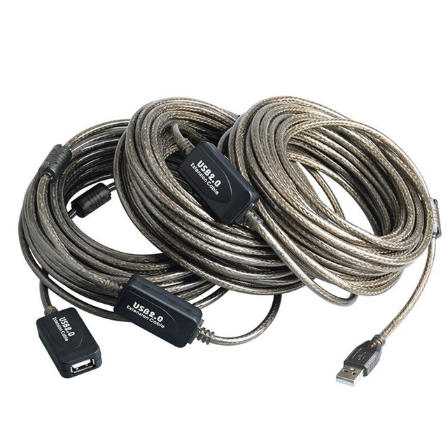 USB 2.0 AM to AF Active Signal Amplifier Extension Repeater Adapter Cable for Long Distance Connection