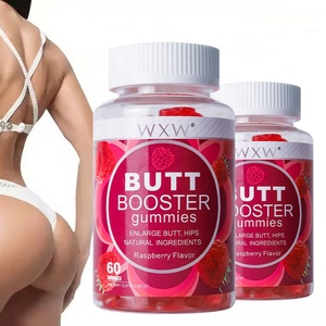 재고 WXW 천연 부티 쉐이핑 보충 교재 슬림 허리 통통 엉덩이 콜라겐 엉덩이 성장 엉덩이 부스터 구미 - Product Image 1