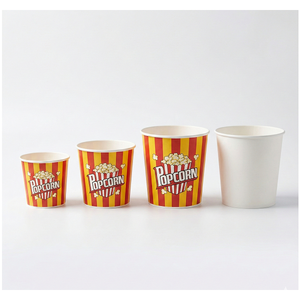 ถังใส่ป๊อปคอร์นพิมพ์ลายคุณภาพพรีเมียม ปรับแต่งได้ ใช้แล้วทิ้ง เกรดอาหาร สำหรับโรงภาพยนตร์และงานอีเว้นท์ - Product Image 1