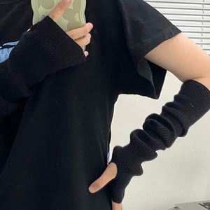 Fashion Casual Soft Unisex Long <b>Fingerless</b> <b>Gloves</b> Summer Arm Warmer Knitted Arm Sleeve Accessories R2221 - Product Image 3