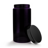 Top Blue pot d'herbes 500 ml boîte en verre ultraviolet anti-odeur boîte de pot de cachette conteneur UV avec hygromètre