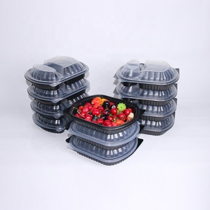 Mikrowellengeeignete Takeaway-Lebensmittelverpackungen Großhandel Einweg-Rechteckige Plastik-Salatboxen Obst- und Fleischbehälter - Product Image 2