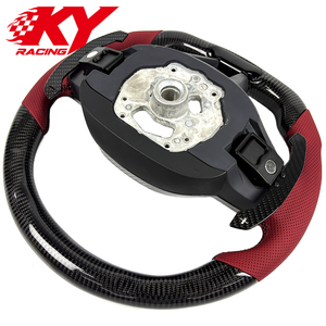 Volante personalizado de fibra de carbono y cuero con LED, indicador de RPM y levas de cambio magnéticas para BMW LCI G20 G2X G30 G3X G80 G8X F9X X5M - Product Image 3