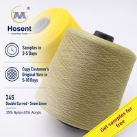 Fil à tricoter et à broder en viscose ignifuge mélangée pour le tricot à la main et la broderie