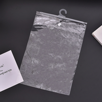 Sac en plastique transparent refermable personnalisé ES avec cintre pour l'emballage des vêtements