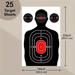 Bia giấy bắn súng khổ lớn 14x22 inch, bán buôn, dùng cho luyện tập bắn súng - Product Image 6