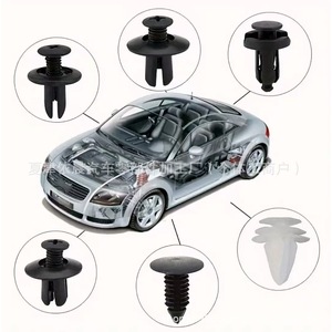 QIIYcce 120Pcs <b>Car</b> Retainer <b>Clips</b> Universal Push Type For Bumper Fender Door Trim Repair Kit With Tool - Product Image 2