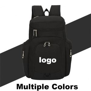 Mochila de Baloncesto de Mezclilla Personalizada al por Mayor con Logotipo, Transpirable, Duradera, para Gimnasio al Aire Libre, con Cierre, Impermeable, Deportiva Informal, con Forro de Poliéster - Product Image 2