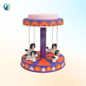 Carrusel Interior para Parques de Diversiones Escolares, Áreas de Juego Seguras para Niños, Estilo Clásico de Carnaval, Colores Vibrantes, para 5-6 Niños - Product Image 1