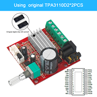 Carte amplificateur de subwoofer 2.1 canaux 100W pour système audio HiFi et audio de voiture