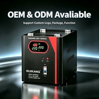 Régulateur de tension automatique haute performance 5000VA avec écran LCD, sortie 220V/110V, stabilisateur domestique pour les utilisateurs africains