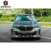 Cache de Conduit d'Air Latéral de Pare-chocs Avant en Fibre de Carbone Sèche TAKD pour BMW G05 X5 40iX 50eX M60iX M60i 2023-2026