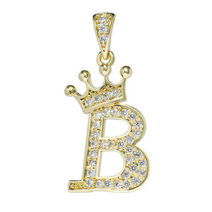 Zgsp — lettre à breloque Hip Hop, petite bouteille d'or en CZ, pour la fabrication de bijoux, pendentif avec lettre initiale en <span class=keywords><strong>diamant</strong></span>, vente en gros - Product Image 6