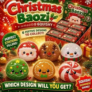 Juguete Blandito de Navidad al por Mayor, Juguete Antiestrés de TPR de Rebote Lento, Caja <span class=keywords><strong>Sorpresa</strong></span> Ciega, Set de Regalo DIY para Aliviar el Estrés - Product Image 2