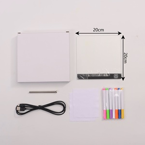 Nhà máy trực tiếp 3D tùy chỉnh ánh sáng ban đêm Acrylic bảng tin thắp sáng bảng ghi chú xóa được tự làm sơn rewritable đặt hàng số lượng lớn bảng dẫn - Product Image 6