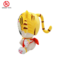 Kinqee Jouets en peluche personnalisés OEM fabricant de jouets en peluche usine poupée de chiffon tigre personnalisé mignon en peluche peluche princesse pour fille