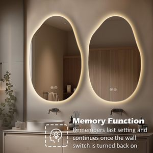Gương thông minh với loa <span class=keywords><strong>bluetooth</strong></span> và đèn LED, phát nhạc và tin tức cho thói quen buổi sáng nâng cao - Product Image 6